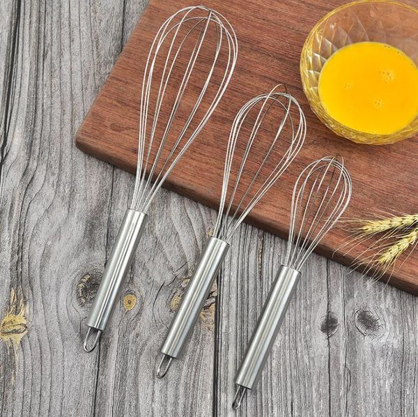 

stainless steel stirring manual mixer hand whisk egg beater kitchen baking utensil cream butter tools dha1264