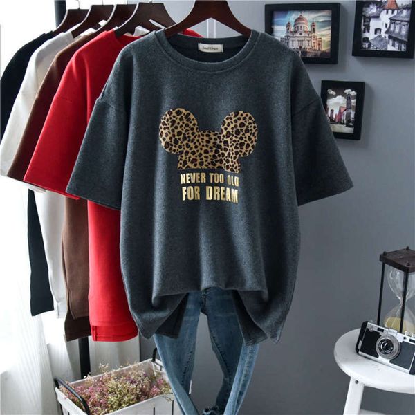 

bottom women's chic style short sleeve coat red casual fashion slim fit autumn winter thickened t-shirt for women, Black;gray