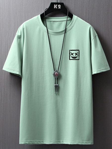 

men cartoon graphic tee 29xg#, White;black