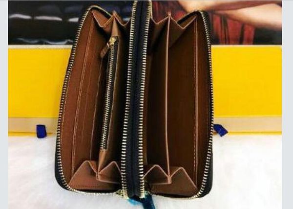 

double zipper zippy wallet the most stylish way to carry around money cards coins famous men leather purse card holder long business bags, Red;black