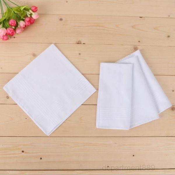 

white party cotton male table satin towboats square handkerchief whitest men christmas gift 40*40cm owb3010