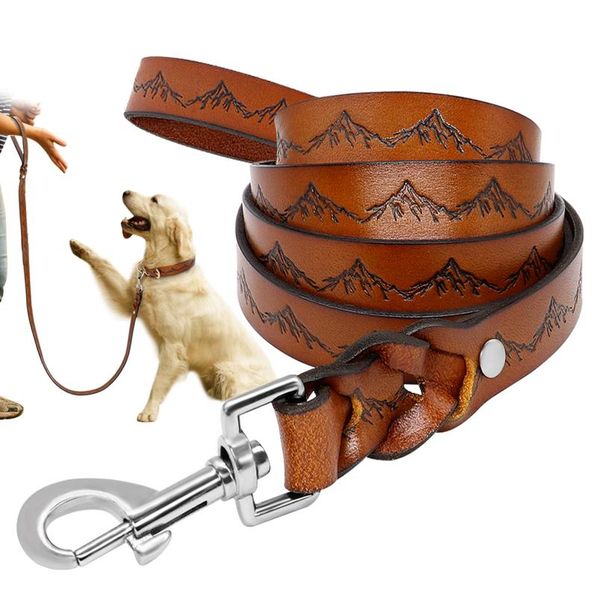 

dog leash leather pet dog walking training leash lead for medium large dogs k9 german shepherd leash bbyxib