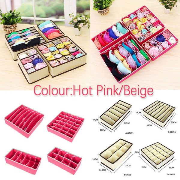 

new arrival 4 pack closet underwear organizer drawer divide by for underwear bras socks ties organizer for women#l4
