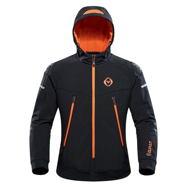 

motorcycle apparel duhan jacket men hooded moto winter usb infrared heating electric thermal motorbike riding
