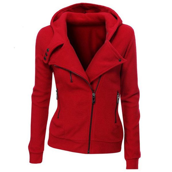 

wholesale- new women sweatshirts solid color hooded jacket long sleeve women's hoodie zipper fall winter women coat, Black;brown