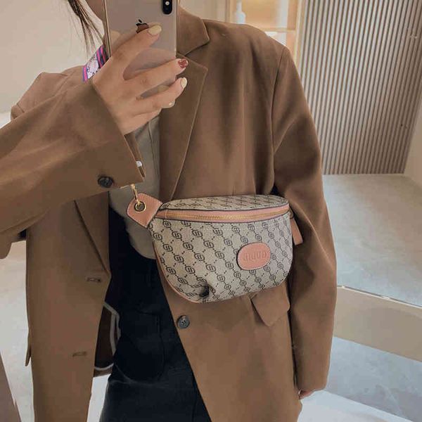 

chest bag women's oblique cross small net red fashion locomotive waist new
