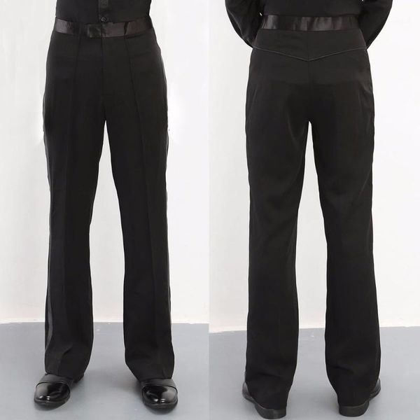 

new arrival latin dance pant for male black color plus size children professional fringe trousers men boy dancing pant b1521, Black;red