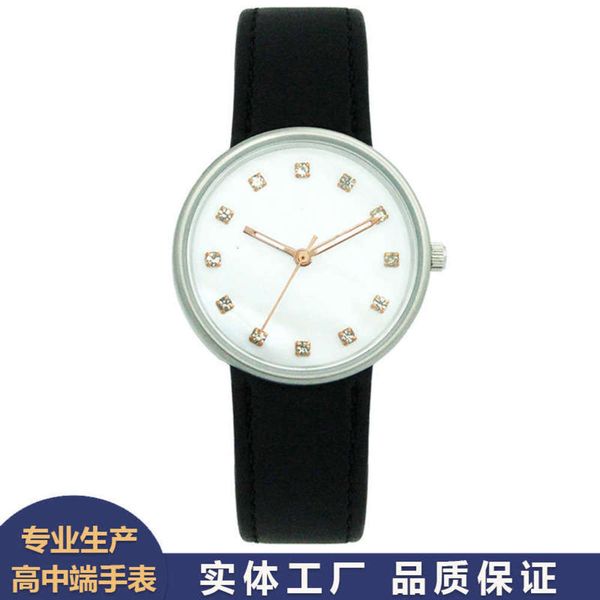 

belt black small women's steel fashion with stainless pearl shell dial watch p060, Slivery;brown