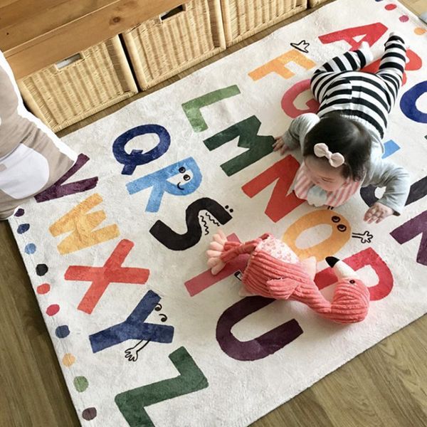 

26 letters baby kids play crawling mat puzzle children bedroom carpet and rug home decoration non-slip carpets tapis chambre1