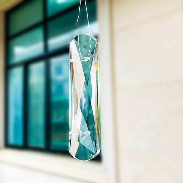 

1pcs crystal suncatcher clear quartz stone hanging orgone healing great home room garden wedding festival gathering decor diy h wmtrqi