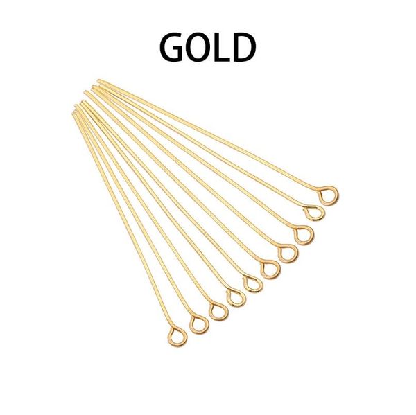 

200pcs eye head pins 20 25 30 35 40 45 50 mm eye pins findings for diy jewelry making jewelry accessories f sqcsyw, Gray