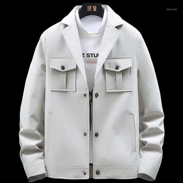 

new spring autumn coat men's jacket male single-breasted casual matching jacket male's lapel coat retro outwear1, Black;brown