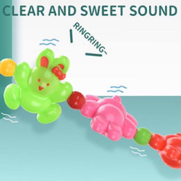 

cartoon rabbit rattle animals shape bed bells cartoon toy little baby sleep pull ring boy girl gift