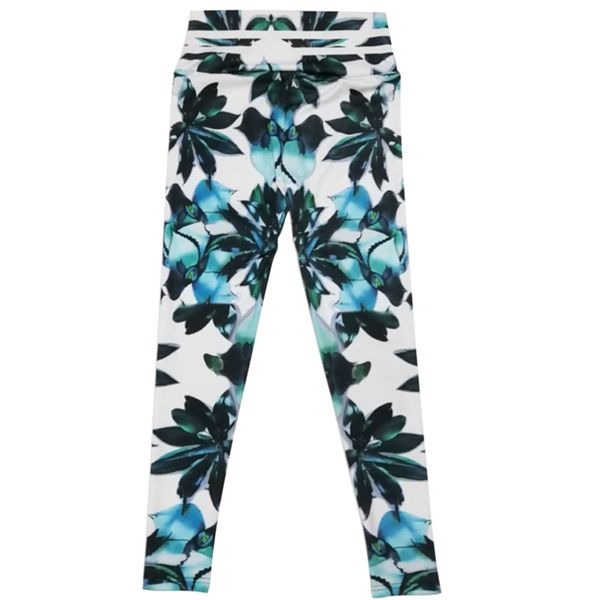 

yoga pants european and american new yoga pants women elastic flower digital printing high waist pants women's bodybuilding running cap, Black;white