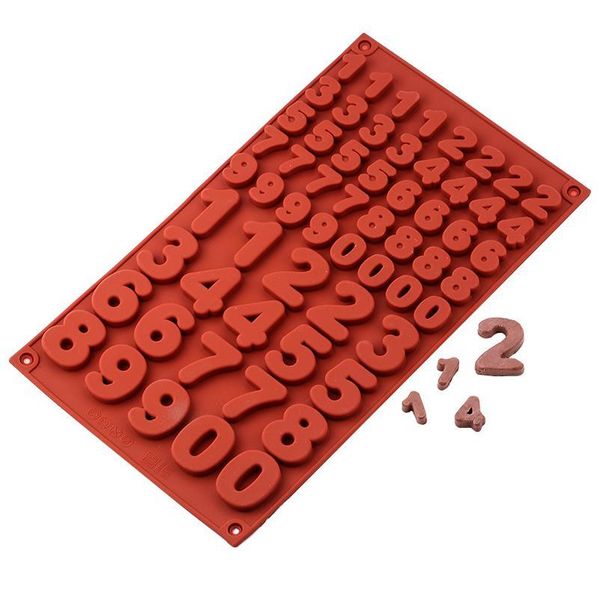 

diy two sizes number sile mould chocolate fudge tool biscuit cake dessert decoration mold baki qylkmh