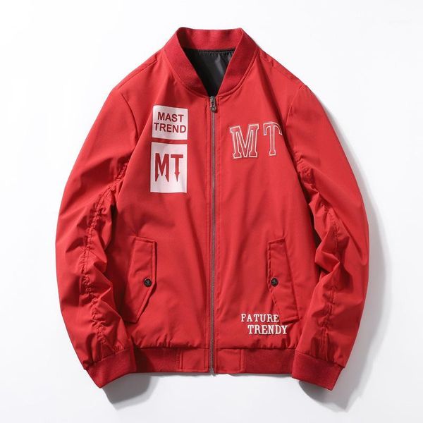 

plus size 7xl 8xl jacket men spring autumn fashion letter printed loose outerwear windbreaker men's bomber jacket1, Black;brown