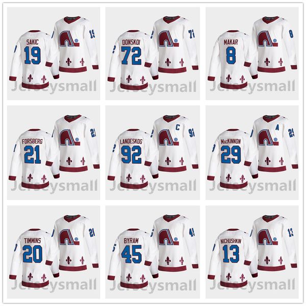 

gabriel landesko colorado avalanche 2021 reverse retro jersey ian cole justin barron johnson burakovsky sakic cale makar nathan mackinnon, Black
