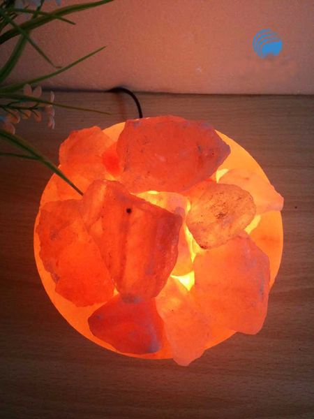 Lâmpadas USB Novidade Iluminação Cornucopia Cristal Salt Lamp: Paquistão Especificação: 3-5 kg ​​Tamanho: Diâmetro da Bacia 17cm * Basin Altura 11cm