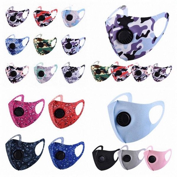 

breathable 17styles camouflage with mask fog dustproof anti face mouth rra3364 reusable washable cover designer masks 3fwo# camo valve rfdc