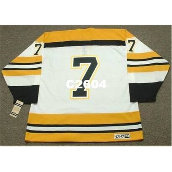 

mens #7 phil esposito boston bruins ccm vintage retro home hockey jersey or custom any name or number retro jersey, Black