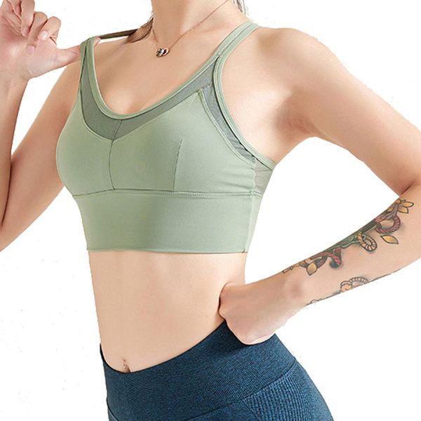 

2020 new women's high impact beautiful back bra seamless breathable sports yoga running fitness underwear female sport bras, Black;white