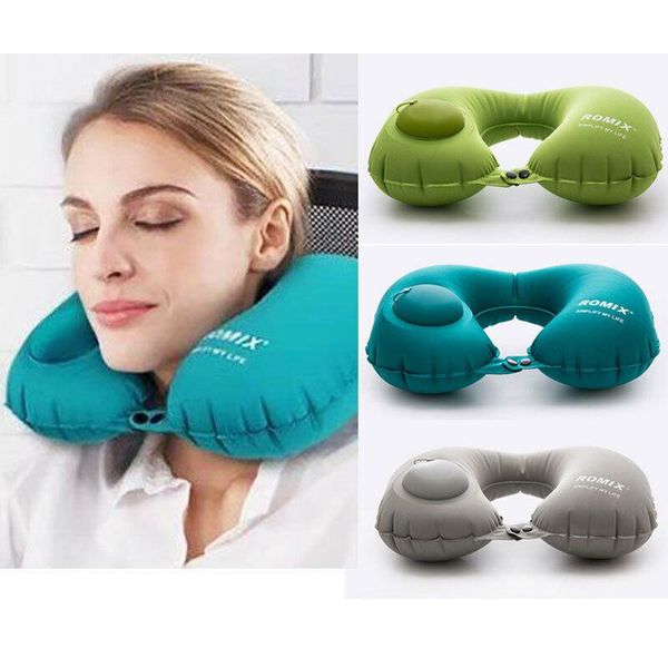 

pillow portable inflatable u shaped travel neck car flight head rest cushion