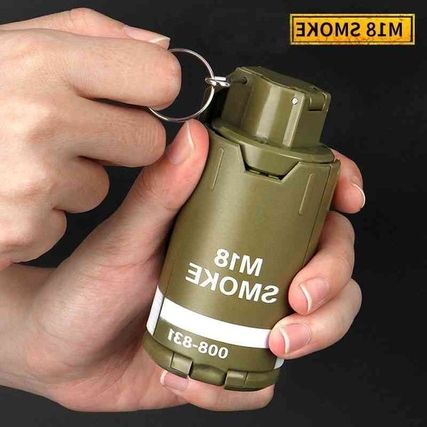 

5444children's toys water explosion grenade smoke bomb mi8 model metal pull ring cs tactical toy accessories can explode props