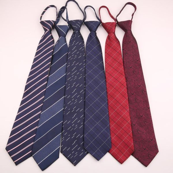 

neck ties 2021 paisley striped lazy for mens necktie fashion narrow collar slim tie female bow shirt accessory custom logo, Blue;purple