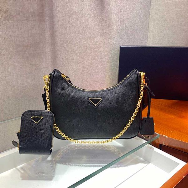 

fashion female bag designer gold chain leather bag handbag shoulder messenger bag purse fashion classic highest version high quality
