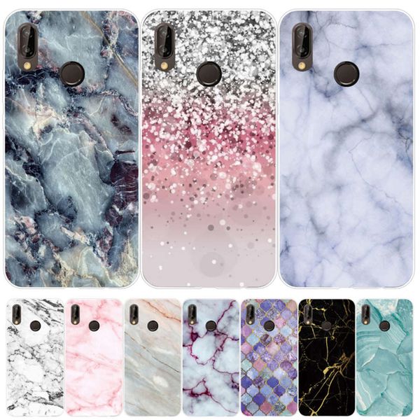 

huawei y9 2019 cartoon silicone sheath, huawei y9 prime 2019 p smart z tpu soft back sheath