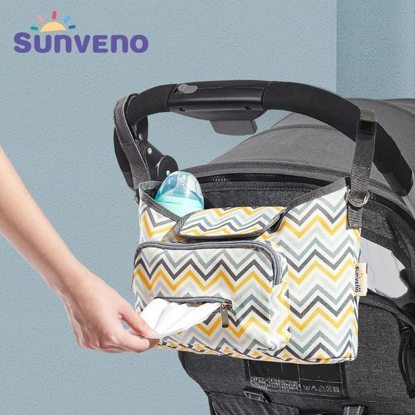 

sunveno baby strollers bag organizer waterproof diaper nappy bag stroller accessories baby bags for mom y200107