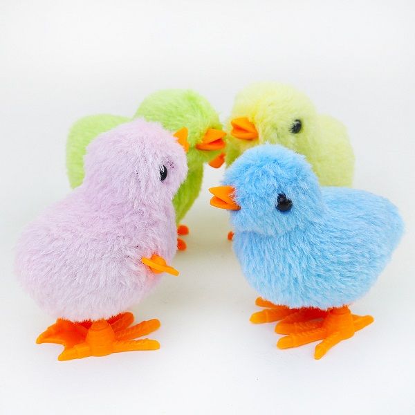 

wind-up clockwork chick plush chick clockwork toy jumping chickens stand children's nostalgic toy