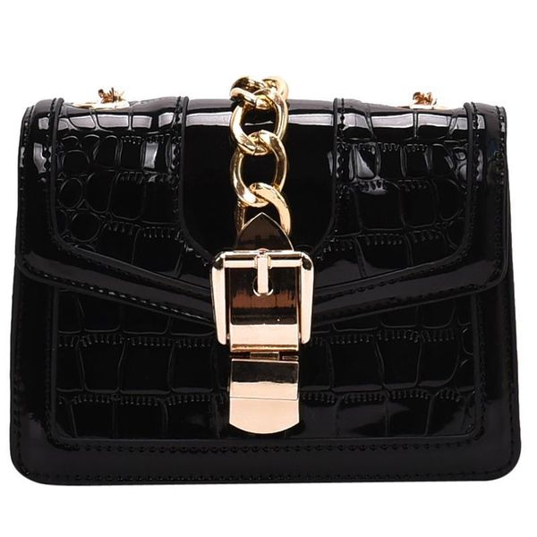 

2020 fashion new quality leather women designer handbag stone pattern square crossbody bag lock chain shoulder messenger bag cosmetic bags