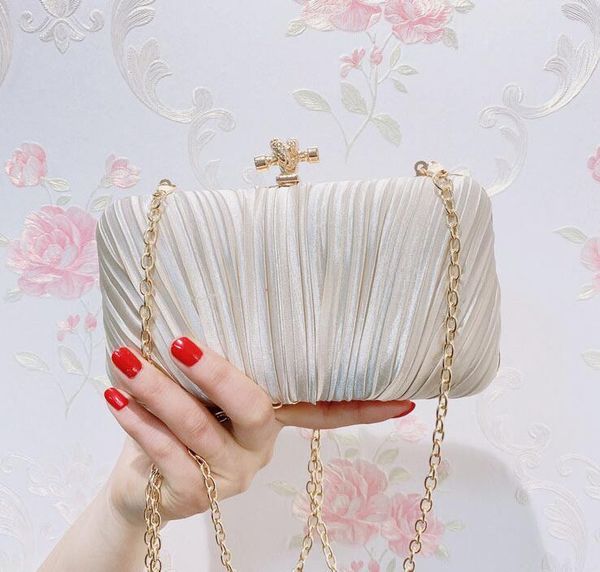 

2020 bridal wedding satin evening bags lace floral day pouch lady messenger shoulder bag women handbags lace clutch party bag