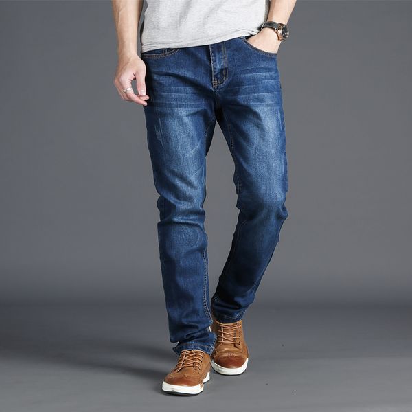

2021 men's brim size 28-48 formal business brem stretcher pants spring blue 8gdz