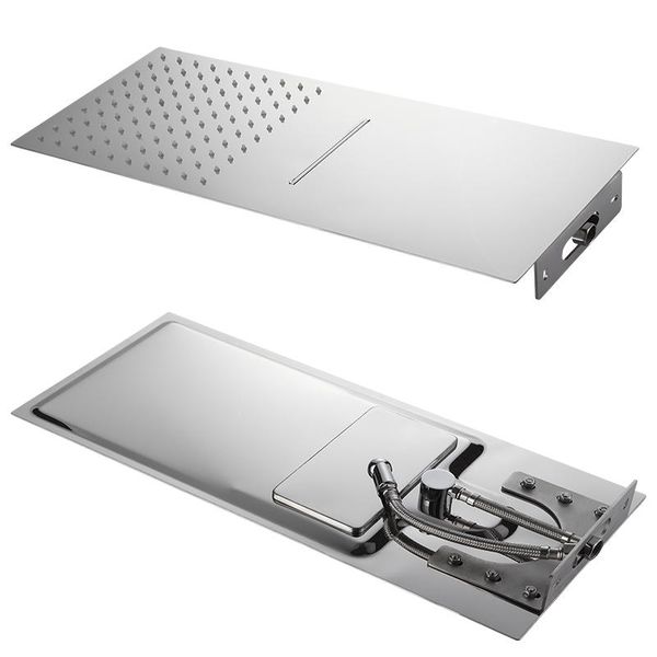 

langyo прямоугольник ванной из нержавеющей стали ultra thin насадка для душа душ хромированная топ распылитель высокого давления осадков нас