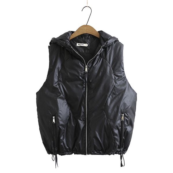 

and 2020 autumn female winter vest thick new student cotton coats plus size 6xl lady warm clothes 8gfa, Black;white