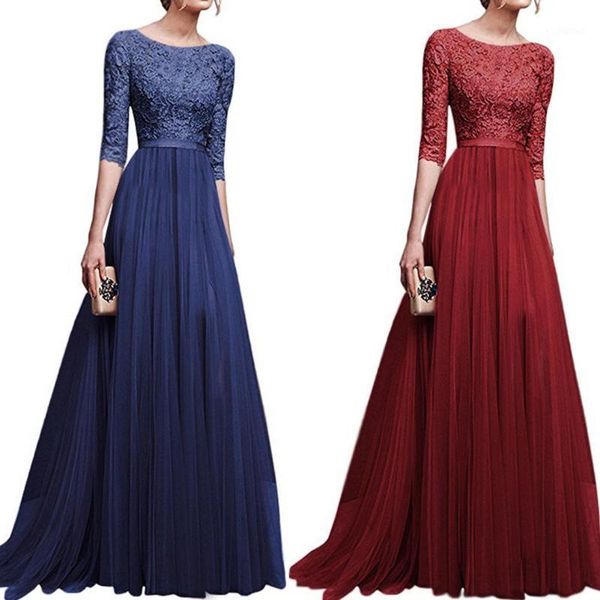 

yiwa women delicate chiffon evening dress party elegant leisure long formal dress for autumn winter wedding plus size 3xl1, White;black