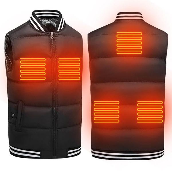 

outdoor t-shirts electric usb heated vest winter warm men women heating coat jacket for motorcycle travelling skiing hiking camping, Gray;blue