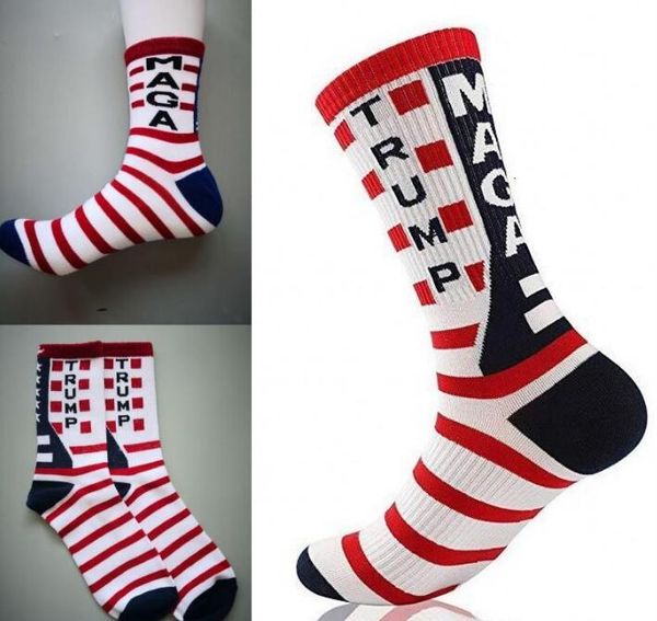 

2021 trump stripes socks men women cotton stockings president donald trump make america great again happy socks m530f, Black