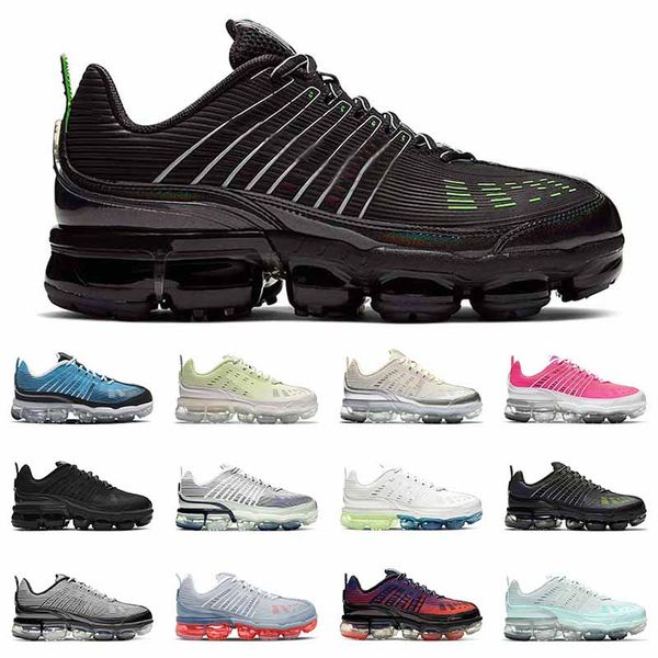 

men running shoes 360 fashion cushion outdoor trainers sneakers triple black metallic silver laser blue sports, White;red
