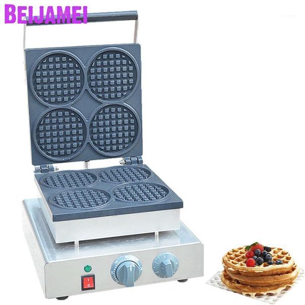 

bread makers beijamei commercial use non-stick 110v 220v electric mini round waffle maker small making machine price1