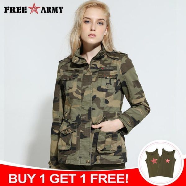 

camo women jacket tactical coat casual bomber jacket green women's designer brand coat 3xl size1, Black;brown
