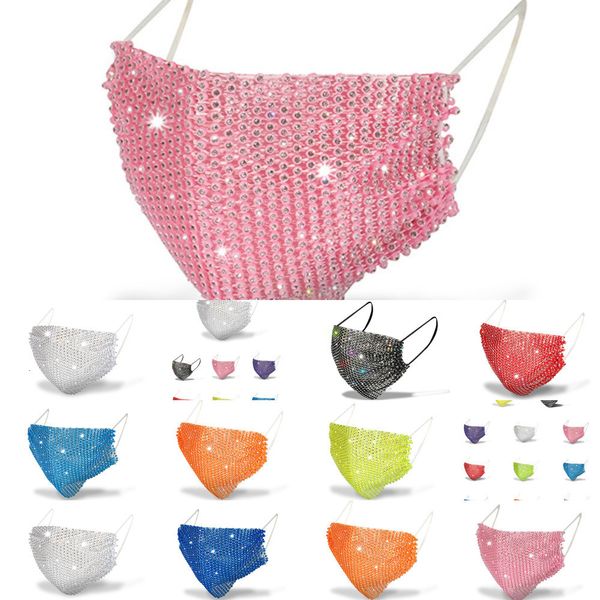 

for jewlery hollow bling women mesh rhinestone elastic face body jewelry night club party mask