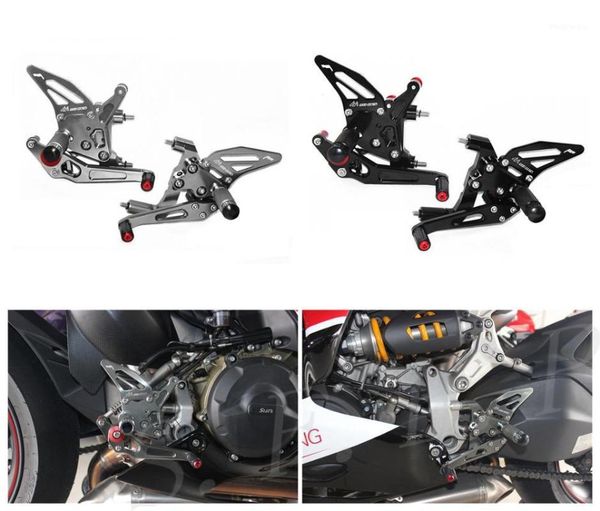 

cnc adjustable rearsets foot pegs rear set for 899 1199 1299 panigale1