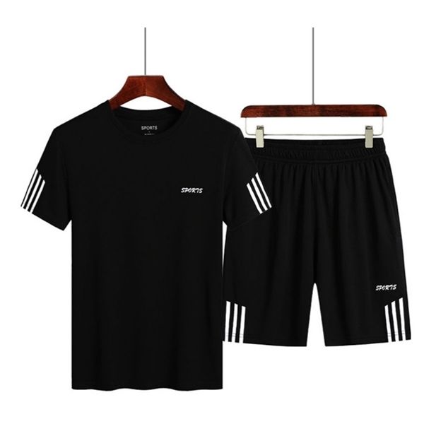 

2020 lxd summer casual sportswear short sleeve men's three bar speed dry basketball suit c1211, White;black