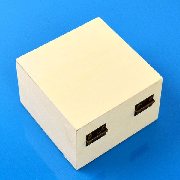 

квадратная грязевая база из дерева ювелирные изделия коробка арт декор diy хорошие деревянные ремесла в чехле декоративные игрушки блокировк