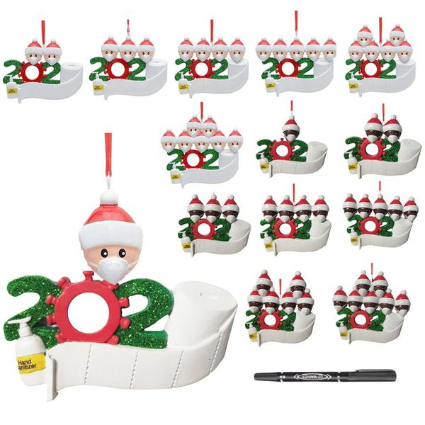 

2x2pname pvc diy blessing words fashion santa gift christmas tree decoration pendant various specifications optional