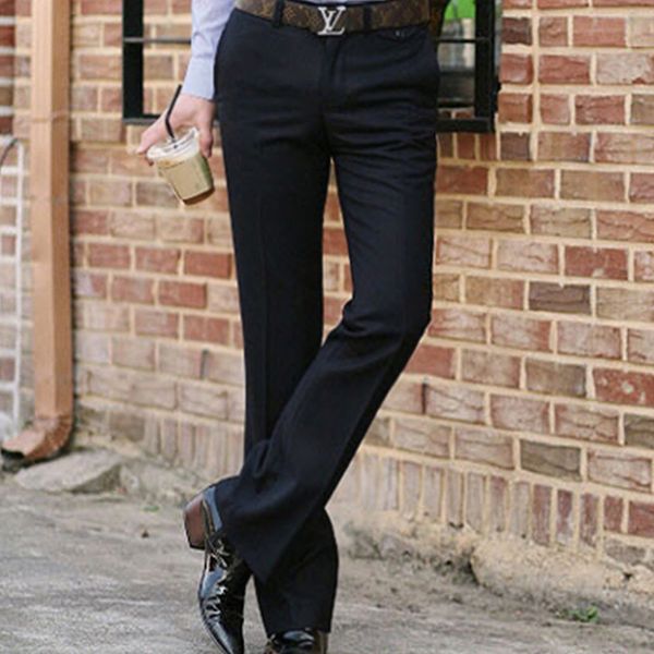 

men's suit micro-bell business thin male warm-casual big leg pants 0wzi, White;black