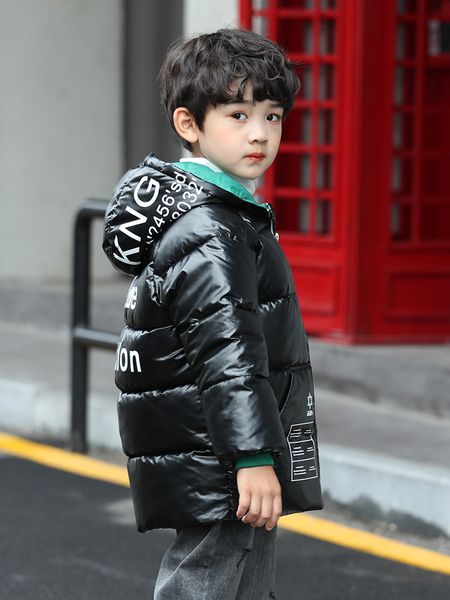 

new style children's and down cotton padded jacket for children, Blue;gray
